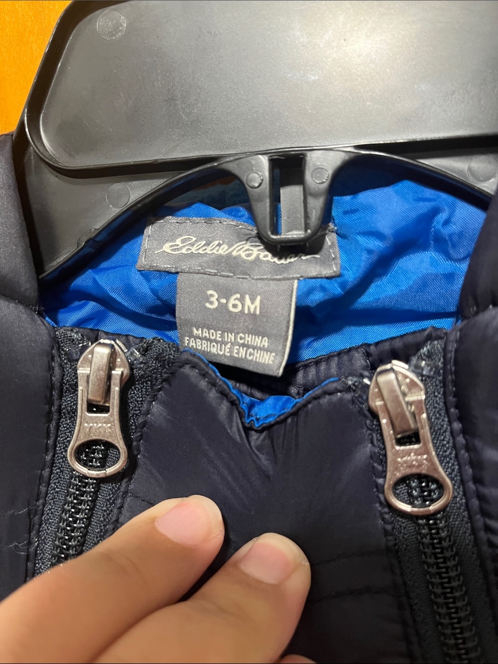 Eddie Bauer Navy Puffer Bunting Snowsuit - Picture 2 of 5